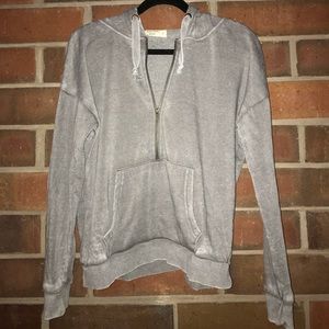 Gray quarter zip hoodie!
